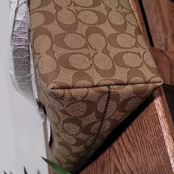 Coach Signature Gallery Tote Carryall Khaki/Saddle NEW w/Tag - Picture 7 of 14